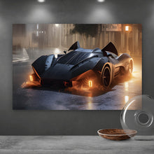 Lade das Bild in den Galerie-Viewer, Poster Fantasy Gangster Sportwagen Digital Art Querformat