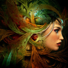 Lade das Bild in den Galerie-Viewer, Spannrahmenbild Fantasy Schönheit Quadrat