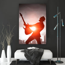 Lade das Bild in den Galerie-Viewer, Aluminiumbild gebürstet Feel the Music Hochformat