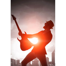 Lade das Bild in den Galerie-Viewer, Aluminiumbild gebürstet Feel the Music Hochformat