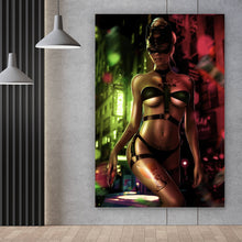 Lade das Bild in den Galerie-Viewer, Leinwandbild Fetisch Girl Hochformat
