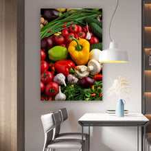 Lade das Bild in den Galerie-Viewer, Leinwandbild Frisches Gemüse Hochformat