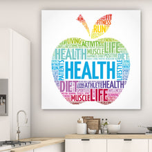 Lade das Bild in den Galerie-Viewer, Poster Fitness Apfel Quadrat