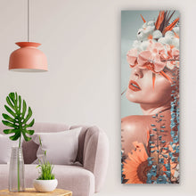 Lade das Bild in den Galerie-Viewer, Spannrahmenbild Flower Queen Panorama Hoch