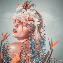 Lade das Bild in den Galerie-Viewer, Aluminiumbild Flower Queen Quadrat