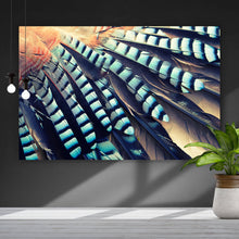 Lade das Bild in den Galerie-Viewer, Spannrahmenbild Flügel Nahaufnahme Querformat