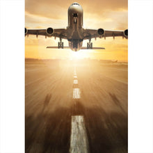 Lade das Bild in den Galerie-Viewer, Acrylglasbild Flugzeug hebt ab Hochformat