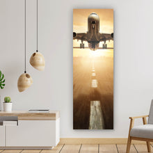 Lade das Bild in den Galerie-Viewer, Poster Flugzeug hebt ab Panorama Hoch