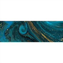 Lade das Bild in den Galerie-Viewer, Poster Fluid Art Smaragd No.1 Panorama