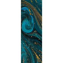 Lade das Bild in den Galerie-Viewer, Leinwandbild Fluid Art Smaragd No.1 Panorama Hoch