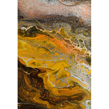 Lade das Bild in den Galerie-Viewer, Leinwandbild Fluid Art Coffee Hochformat