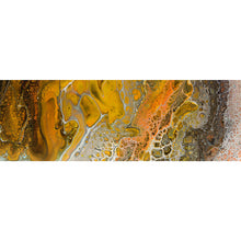 Lade das Bild in den Galerie-Viewer, Aluminiumbild gebürstet Fluid Art Coffee Panorama