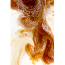 Lade das Bild in den Galerie-Viewer, Aluminiumbild gebürstet Fluid Art Coffee with Milk Hochformat