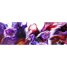 Lade das Bild in den Galerie-Viewer, Leinwandbild Fluid Art Floral Panorama