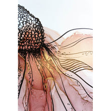 Lade das Bild in den Galerie-Viewer, Leinwandbild Fluid Art Flower Hochformat