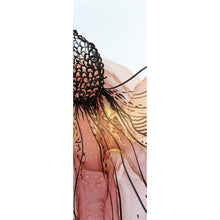 Lade das Bild in den Galerie-Viewer, Aluminiumbild gebürstet Fluid Art Flower Panorama Hoch