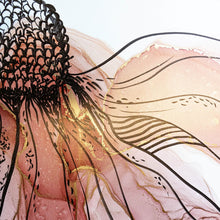 Lade das Bild in den Galerie-Viewer, Leinwandbild Fluid Art Flower Quadrat