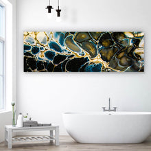 Lade das Bild in den Galerie-Viewer, Leinwandbild Fluid Art Galaxy Panorama