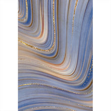 Lade das Bild in den Galerie-Viewer, Spannrahmenbild Fluid Art Glitzer Wellen Hochformat