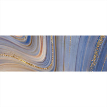 Lade das Bild in den Galerie-Viewer, Aluminiumbild Fluid Art Glitzer Wellen Panorama