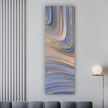 Lade das Bild in den Galerie-Viewer, Poster Fluid Art Glitzer Wellen Panorama Hoch