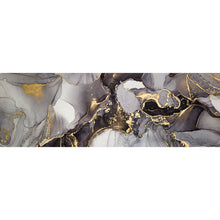 Lade das Bild in den Galerie-Viewer, Leinwandbild Fluid Art Gold Panorama