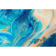 Lade das Bild in den Galerie-Viewer, Poster Fluid Art Karibik Querformat