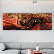 Lade das Bild in den Galerie-Viewer, Spannrahmenbild Fluid Art Lava Panorama