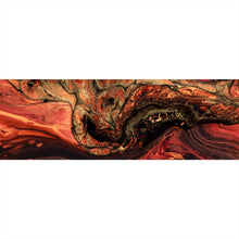 Lade das Bild in den Galerie-Viewer, Spannrahmenbild Fluid Art Lava Panorama