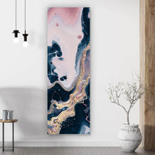 Lade das Bild in den Galerie-Viewer, Spannrahmenbild Fluid Art Lovely Pink Panorama Hoch