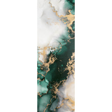 Lade das Bild in den Galerie-Viewer, Poster Fluid Art Luxury Green Panorama Hoch