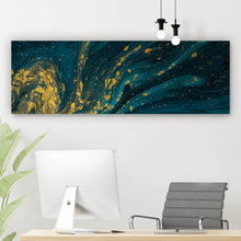 Lade das Bild in den Galerie-Viewer, Spannrahmenbild Fluid Art Luxury No. 2 Panorama