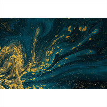 Lade das Bild in den Galerie-Viewer, Leinwandbild Fluid Art Luxury No. 2 Querformat