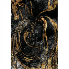 Lade das Bild in den Galerie-Viewer, Leinwandbild Fluid Art Marmor Farbe Hochformat