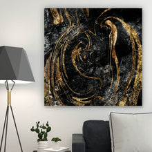 Lade das Bild in den Galerie-Viewer, Poster Fluid Art Marmor Farbe Quadrat