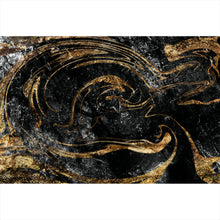 Lade das Bild in den Galerie-Viewer, Aluminiumbild gebürstet Fluid Art Marmor Farbe Querformat