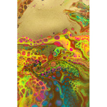 Lade das Bild in den Galerie-Viewer, Spannrahmenbild Fluid Art Neon Hochformat
