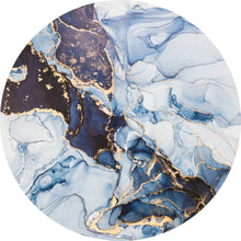 Lade das Bild in den Galerie-Viewer, Aluminiumbild gebürstet Fluid Art Ocean Kreis