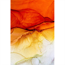 Lade das Bild in den Galerie-Viewer, Leinwandbild Fluid Art Sunset Hochformat