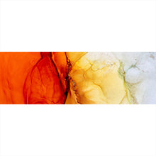 Lade das Bild in den Galerie-Viewer, Leinwandbild Fluid Art Sunset Panorama