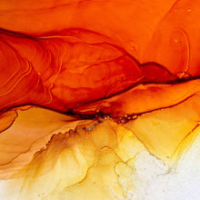 Lade das Bild in den Galerie-Viewer, Poster Fluid Art Sunset Quadrat