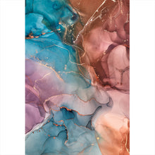 Lade das Bild in den Galerie-Viewer, Leinwandbild Fluid Art Pastell No. 1 Hochformat