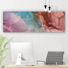 Lade das Bild in den Galerie-Viewer, Poster Fluid Art Pastell No. 1 Panorama