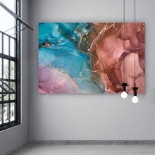 Lade das Bild in den Galerie-Viewer, Leinwandbild Fluid Art Pastell No. 1 Querformat