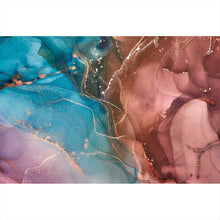 Lade das Bild in den Galerie-Viewer, Poster Fluid Art Pastell No. 1 Querformat