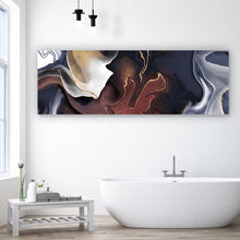 Lade das Bild in den Galerie-Viewer, Spannrahmenbild Fluid Art Red Secret Panorama