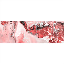 Lade das Bild in den Galerie-Viewer, Leinwandbild Fluid Art Soft Red Panorama