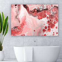 Lade das Bild in den Galerie-Viewer, Poster Fluid Art Soft Red Querformat
