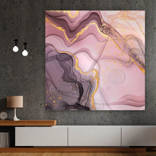 Lade das Bild in den Galerie-Viewer, Poster Fluid Art Rose Quadrat