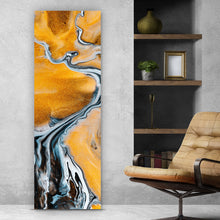 Lade das Bild in den Galerie-Viewer, Acrylglasbild Fluid Art Sandsturm Panorama Hoch